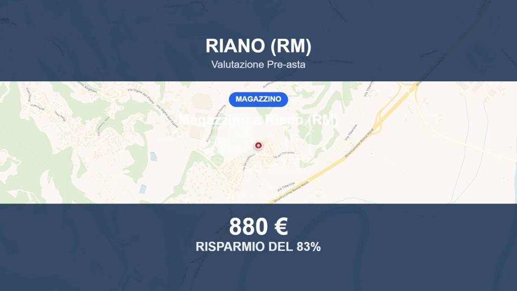 locale di sgombero in vendita a Riano