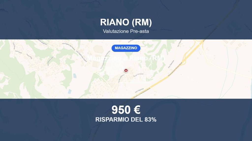locale di sgombero in vendita a Riano