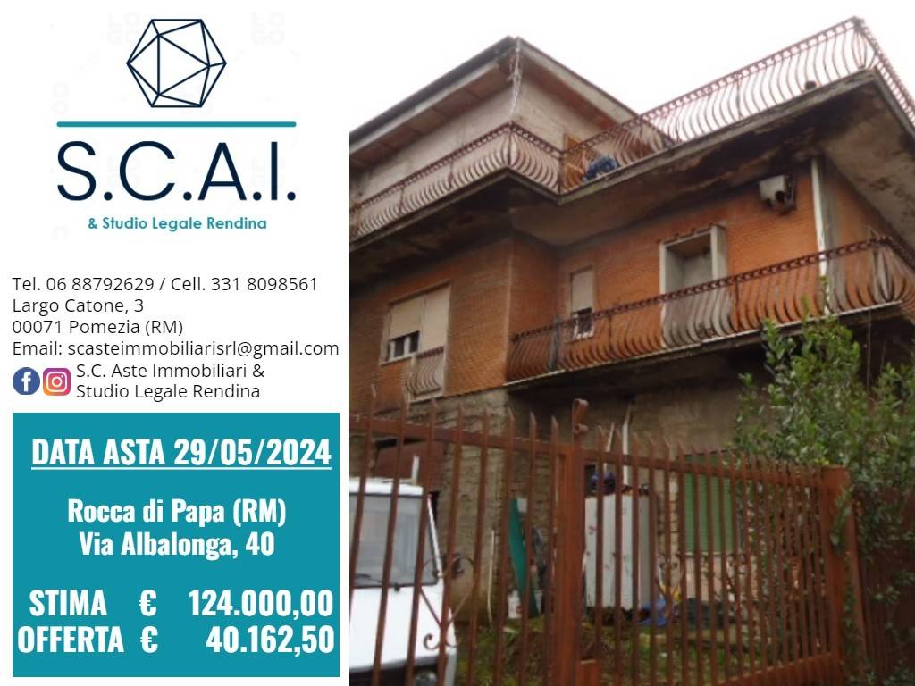 appartamento in vendita a Rocca di Papa