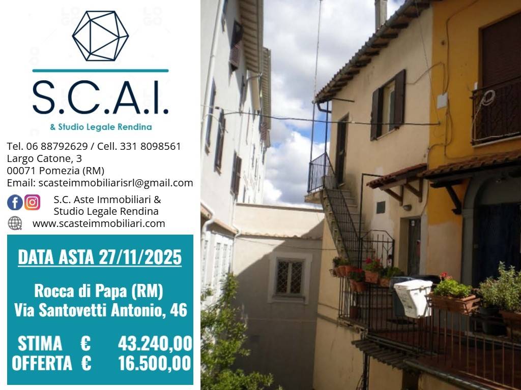 monolocale in vendita a Rocca di Papa
