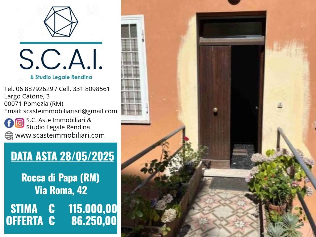 appartamento in vendita a Rocca di Papa