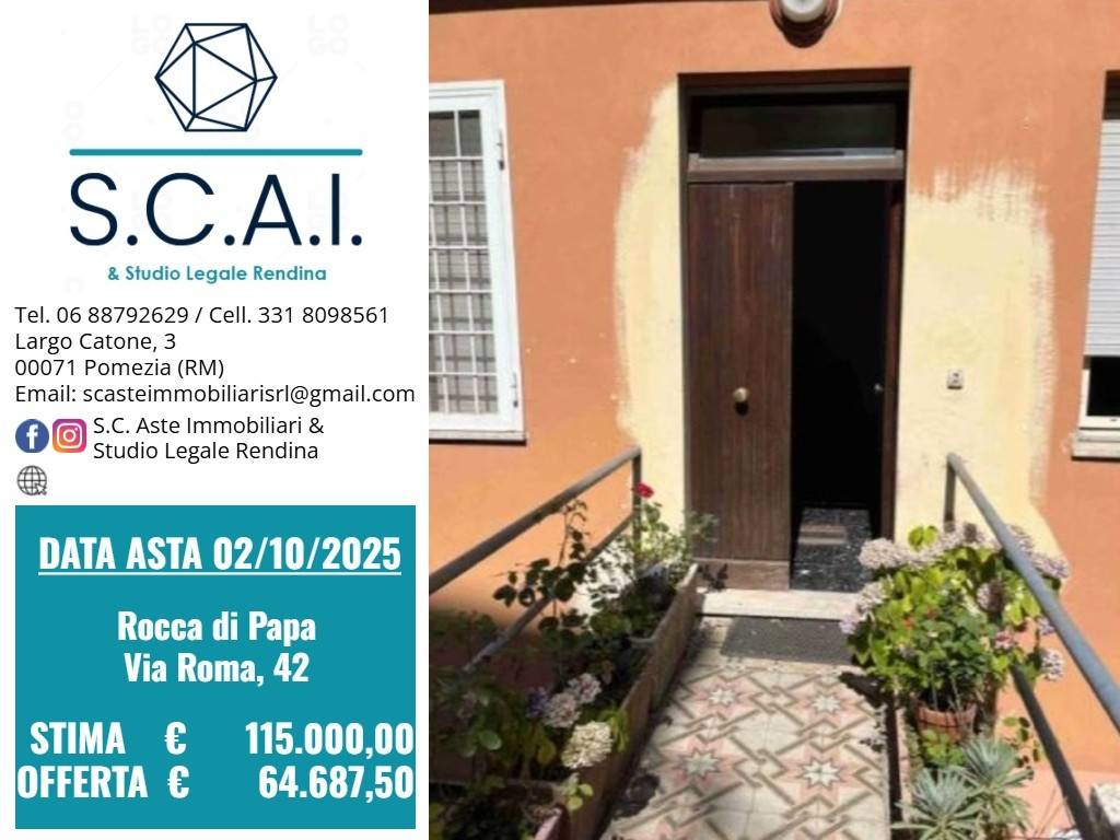 appartamento in vendita a Rocca di Papa