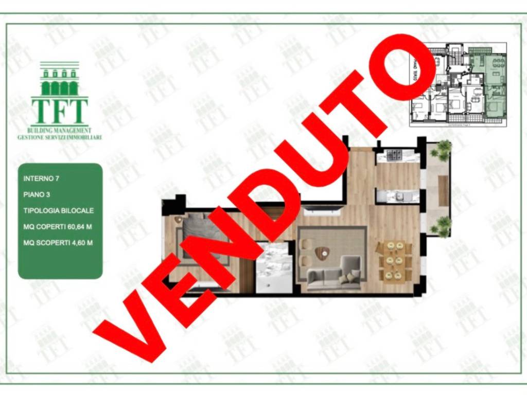 appartamento in vendita a Roma in zona Flaminio