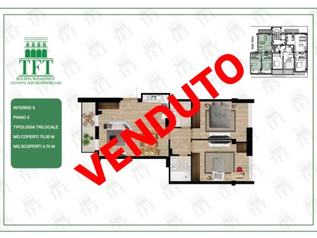 appartamento in vendita a Roma in zona Flaminio