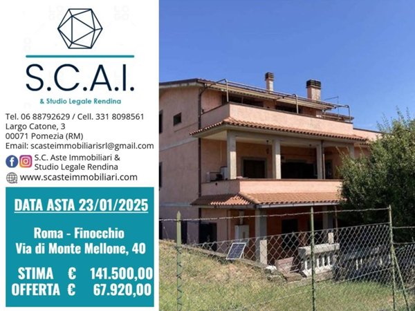appartamento in vendita a Roma in zona Finocchio