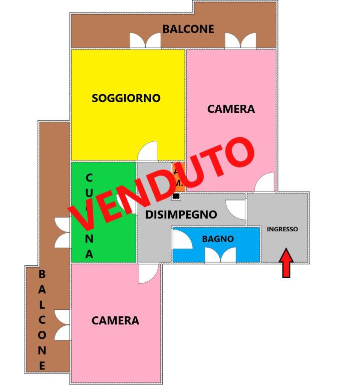 appartamento in vendita a Roma in zona Monte Sacro/Talenti
