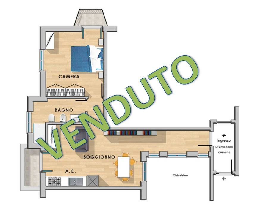 appartamento in vendita a Roma in zona Gianicolense