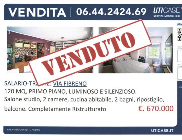 appartamento in vendita a Roma in zona Trieste