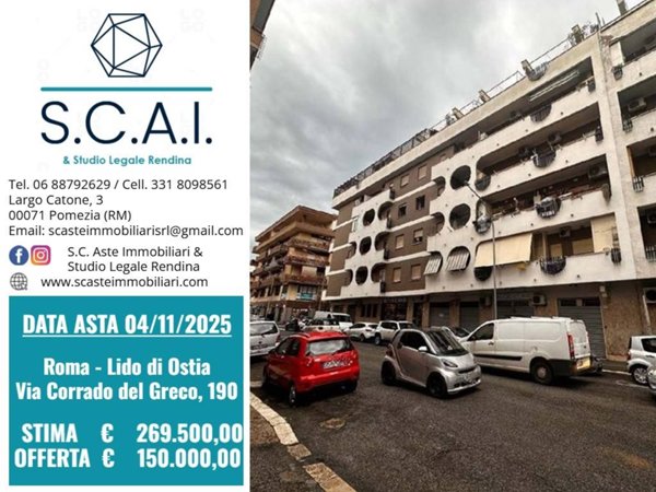 appartamento in vendita a Roma in zona Ostia