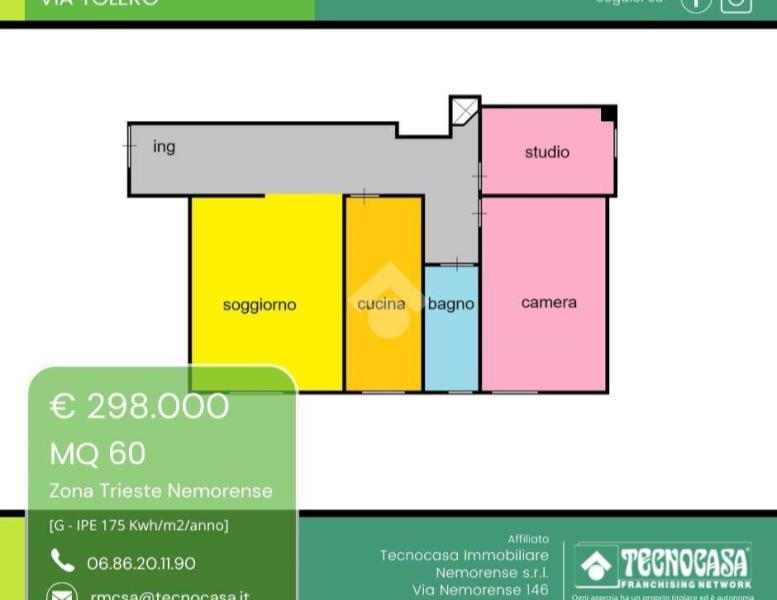 appartamento in vendita a Roma in zona Trieste