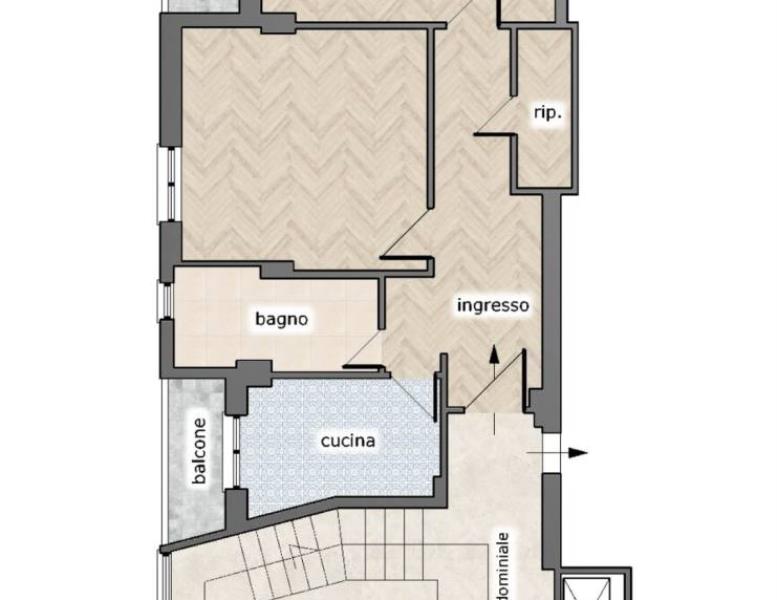appartamento in vendita a Roma in zona Prenestino-Labicano