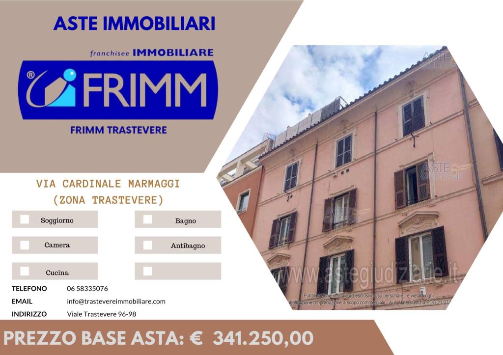 appartamento in vendita a Roma in zona Trastevere
