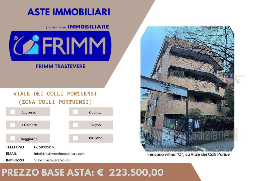 appartamento in vendita a Roma in zona Gianicolense
