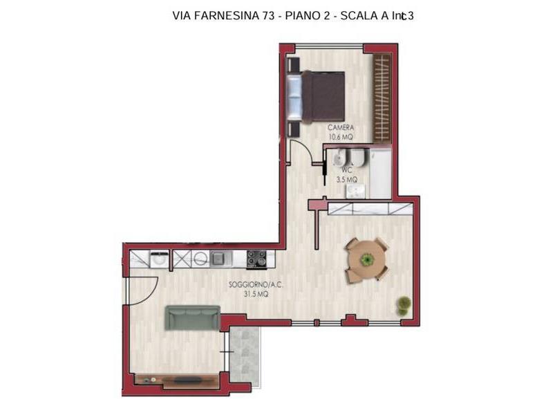 appartamento in vendita a Roma in zona Della Vittoria