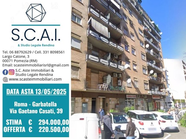 appartamento in vendita a Roma in zona Ostiense