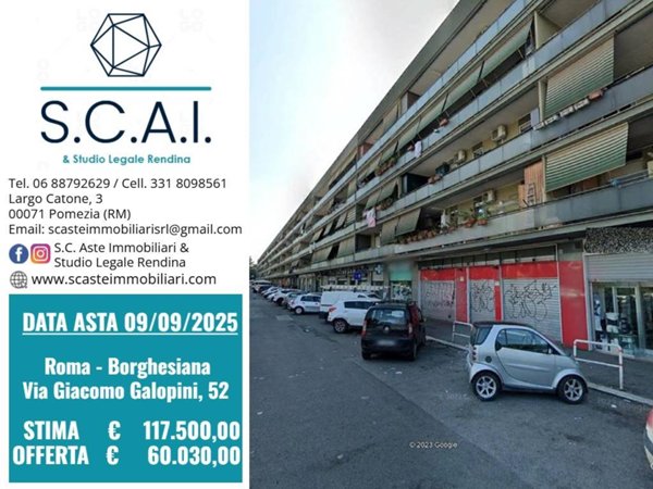 appartamento in vendita a Roma in zona Borghesiana
