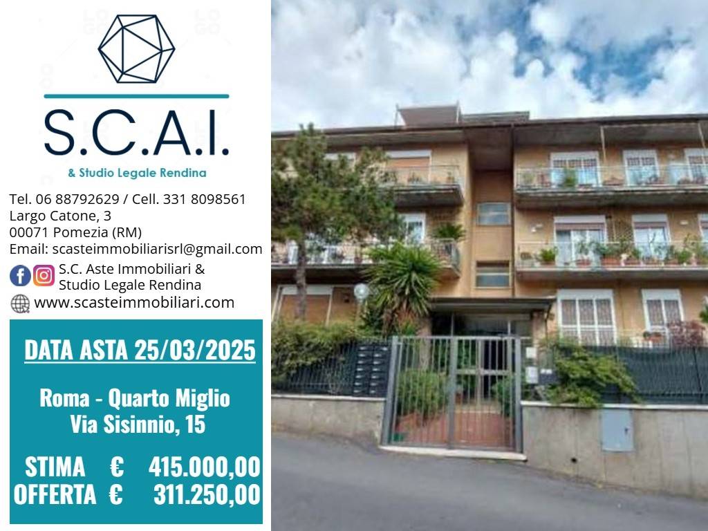 appartamento in vendita a Roma in zona Appio Pignatelli