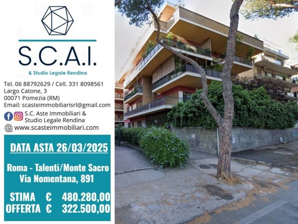 appartamento in vendita a Roma in zona Monte Sacro/Talenti