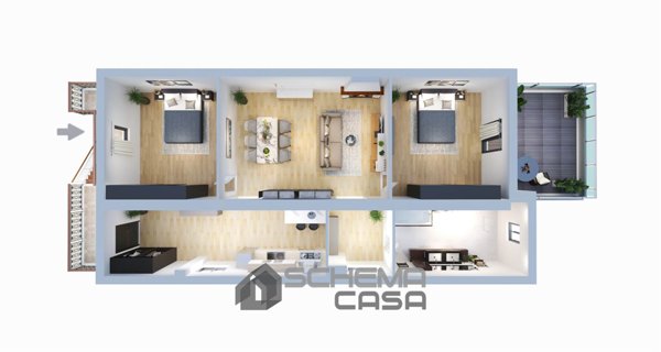 appartamento in vendita a Roma in zona Casal Morena