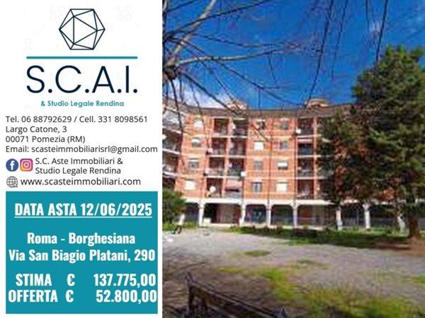 appartamento in vendita a Roma in zona Borghesiana