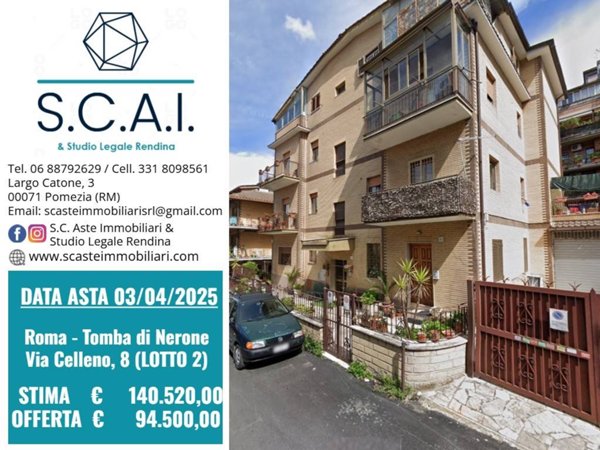 appartamento in vendita a Roma in zona Tomba di Nerone