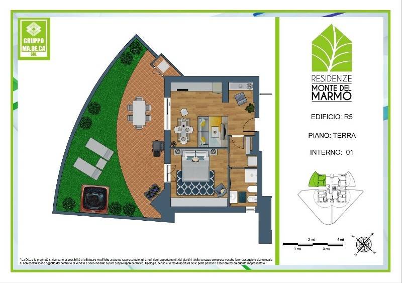 appartamento in vendita a Roma in zona Casal Boccone
