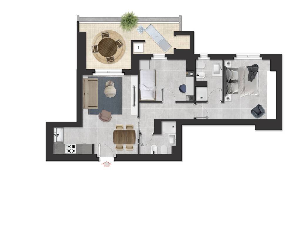 appartamento in vendita a Roma in zona Tor Sapienza