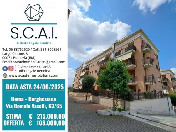appartamento in vendita a Roma in zona Borghesiana