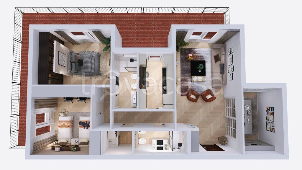 appartamento in vendita a Roma in zona Corviale