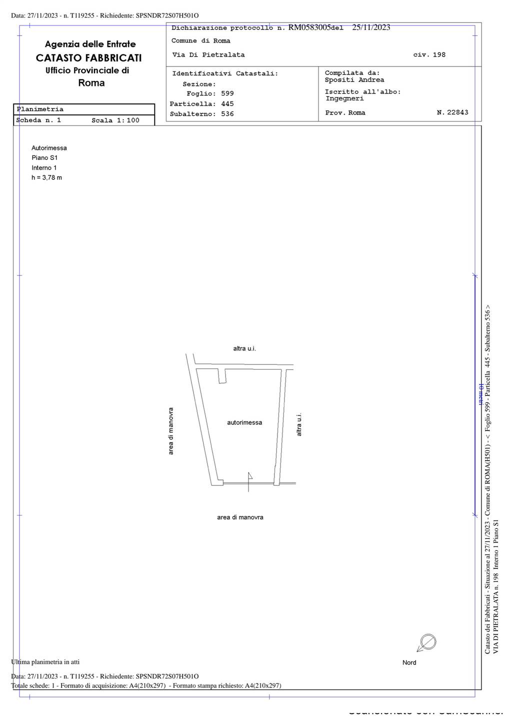 casa indipendente in vendita a Roma in zona Pietralata