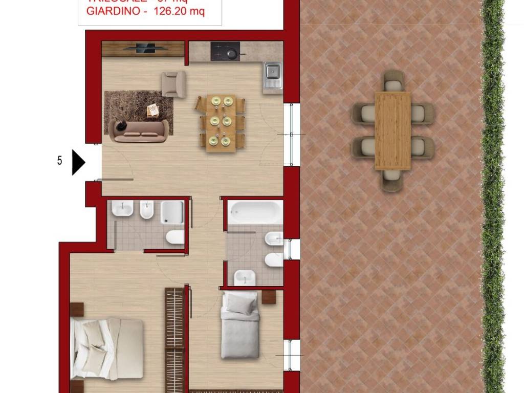 appartamento in vendita a Roma in zona Torrevecchia