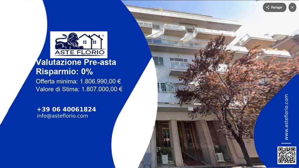 appartamento in vendita a Roma in zona Della Vittoria