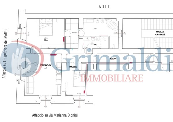 appartamento in vendita a Roma in zona Rione Prati