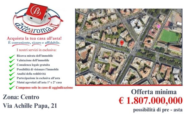 appartamento in vendita a Roma in zona Della Vittoria