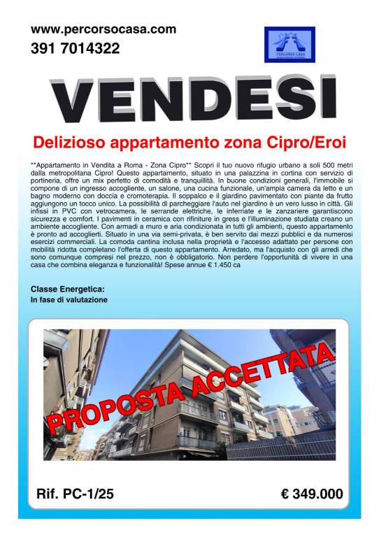appartamento in vendita a Roma
