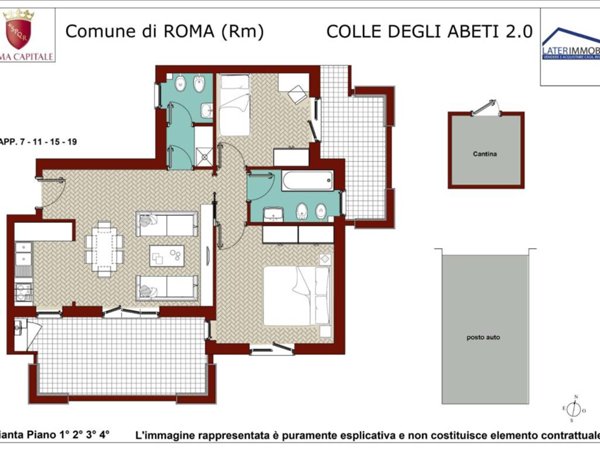 appartamento in vendita a Roma in zona Ponte di Nona