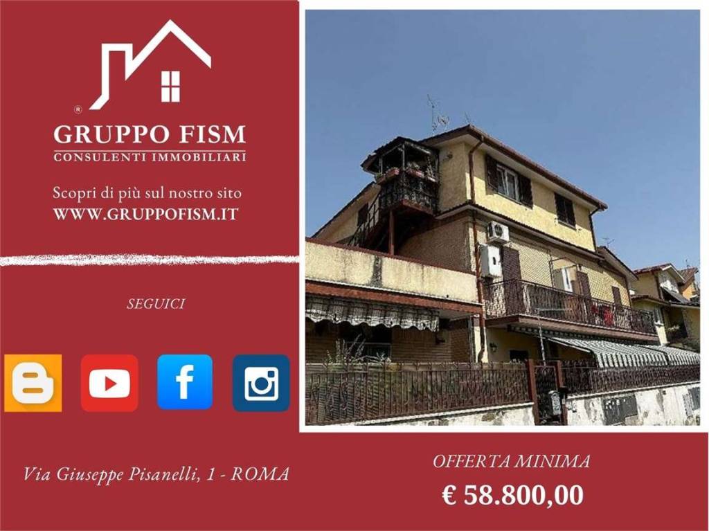 appartamento in vendita a Roma in zona Finocchio