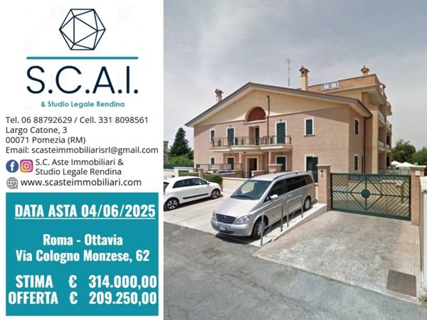 appartamento in vendita a Roma in zona Ottavia