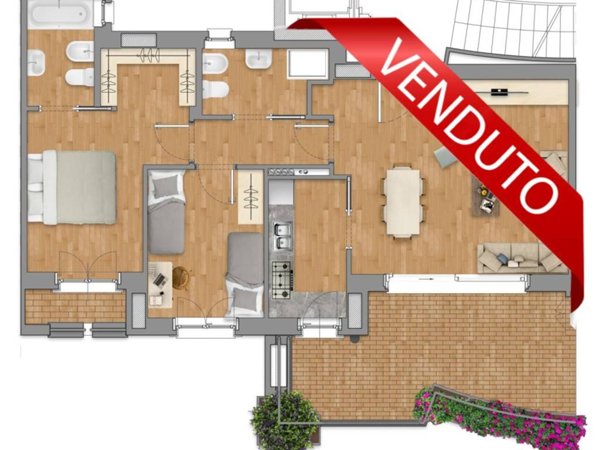 appartamento in vendita a Roma in zona Alessandrino