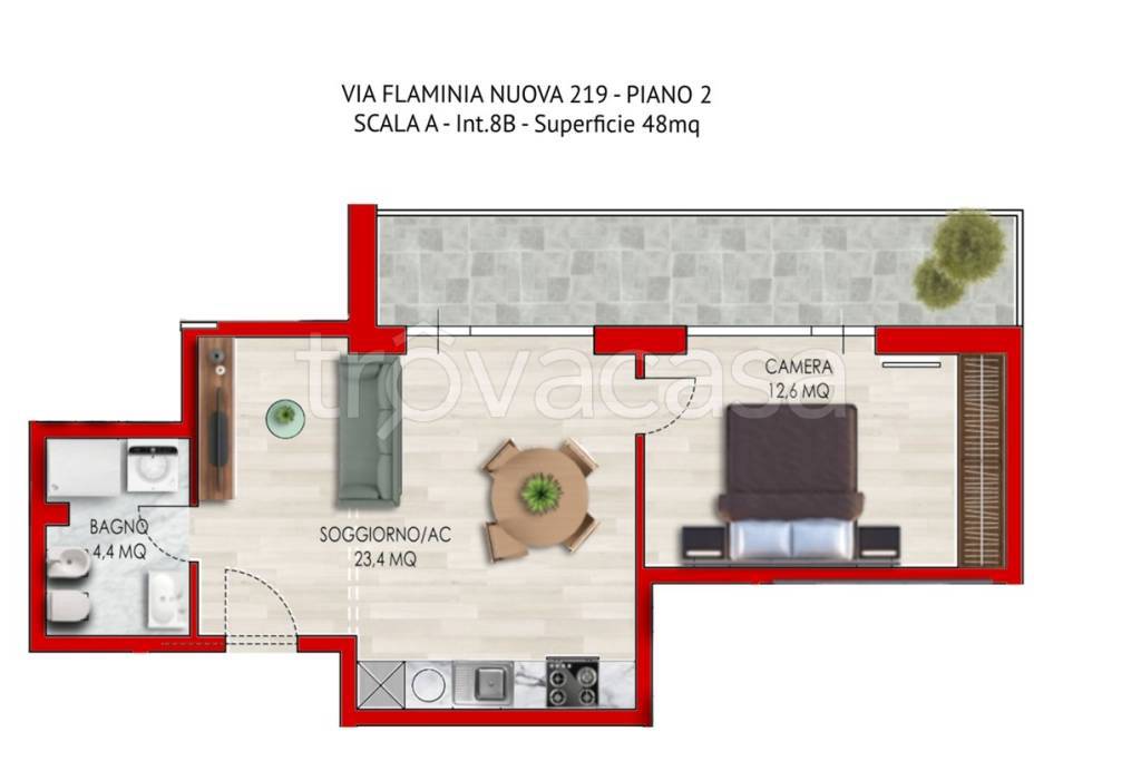 appartamento in vendita a Roma in zona Della Vittoria