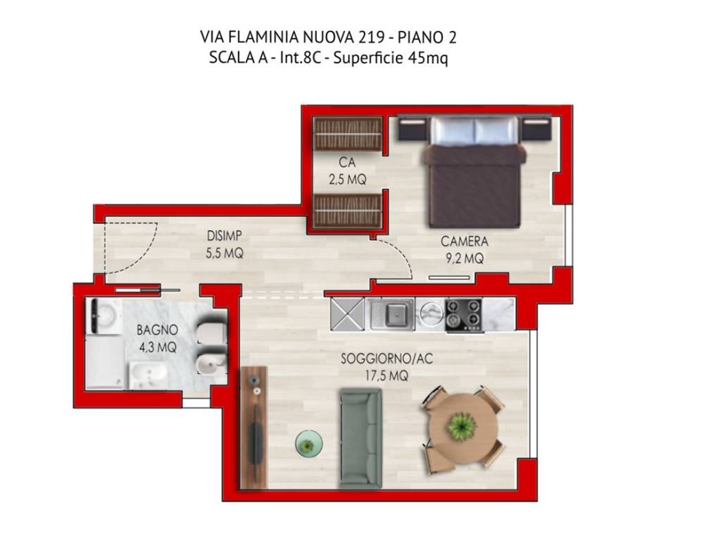 appartamento in vendita a Roma in zona Della Vittoria