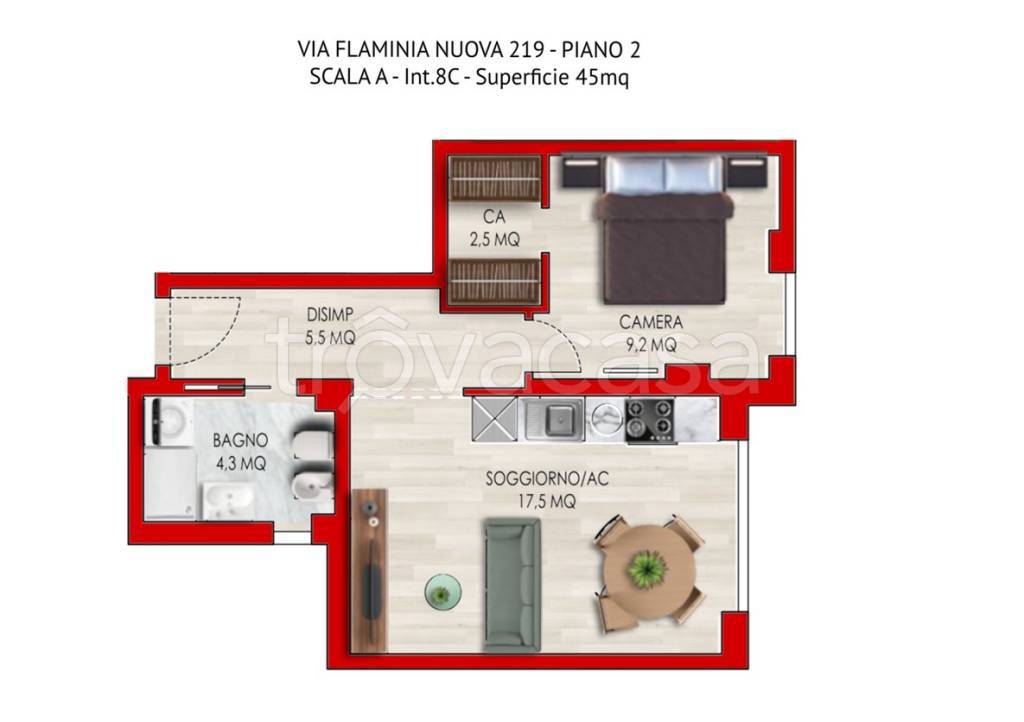 appartamento in vendita a Roma in zona Della Vittoria