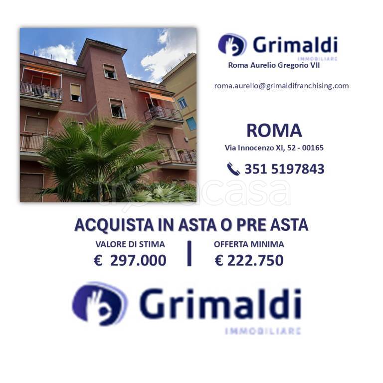 appartamento in vendita a Roma in zona Aurelio