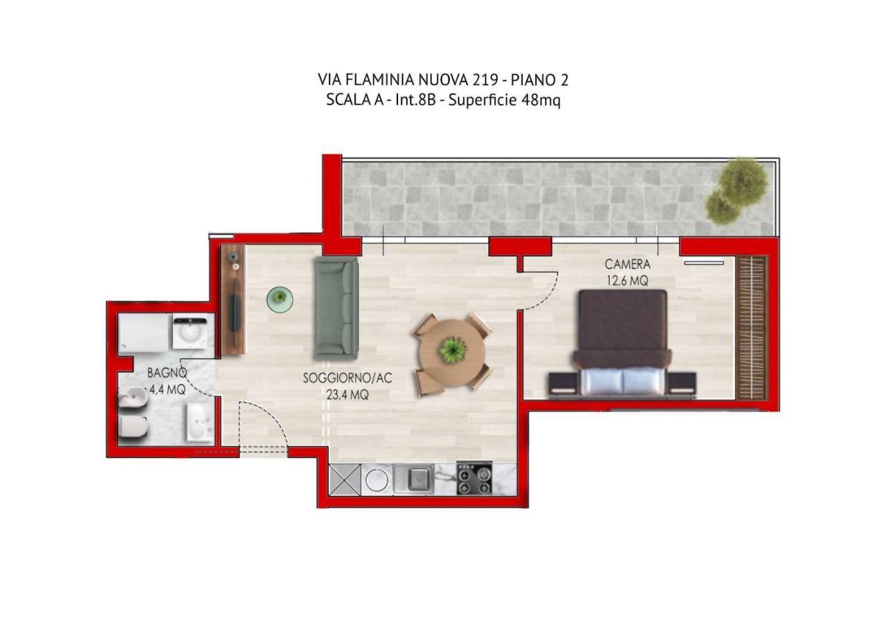 appartamento in vendita a Roma in zona Della Vittoria
