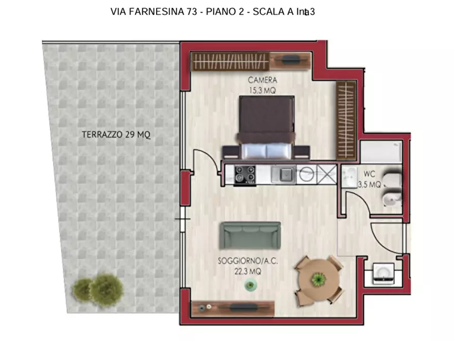 appartamento in vendita a Roma in zona Della Vittoria