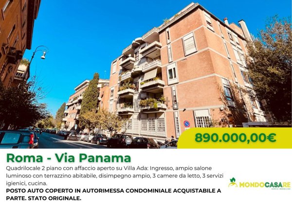 appartamento in vendita a Roma in zona Parioli