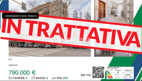 appartamento in vendita a Roma in zona EUR