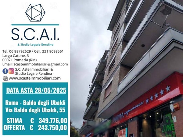 appartamento in vendita a Roma in zona Aurelio