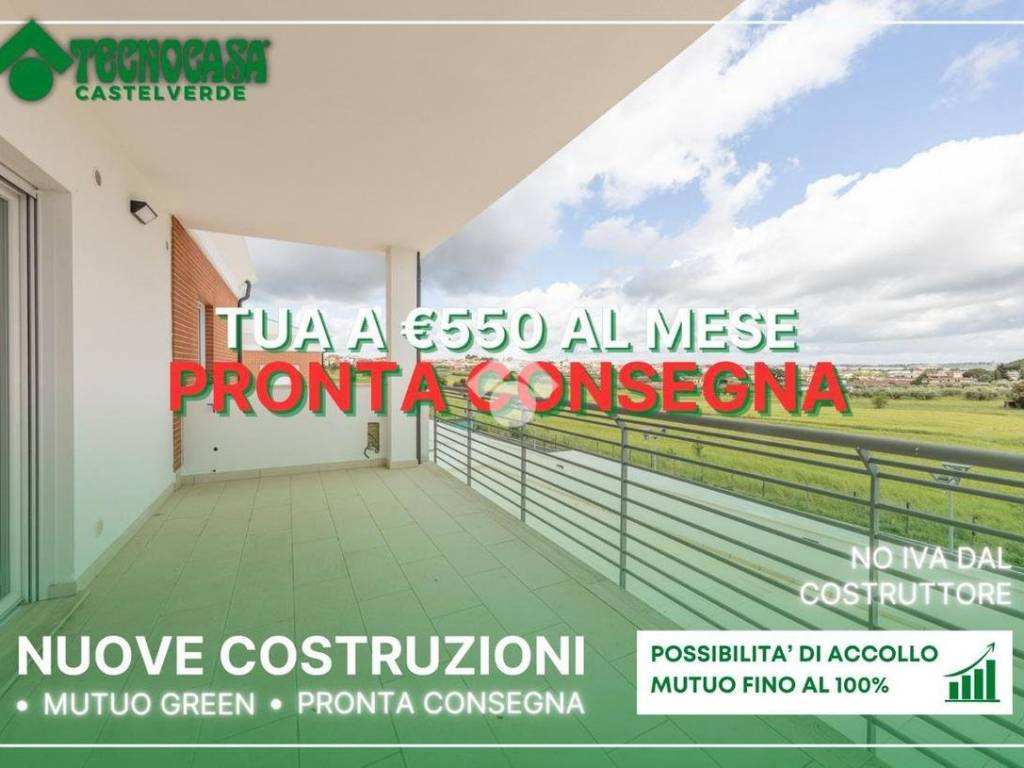 appartamento in vendita a Roma in zona Castelverde