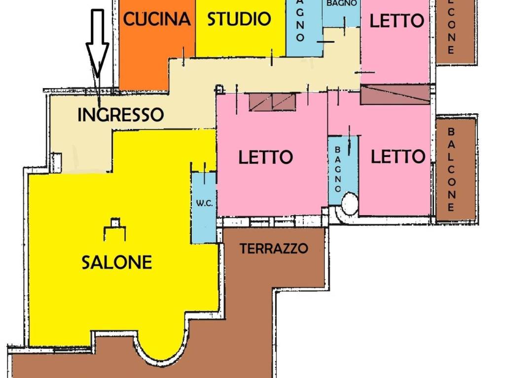 appartamento in vendita a Roma in zona Aurelio